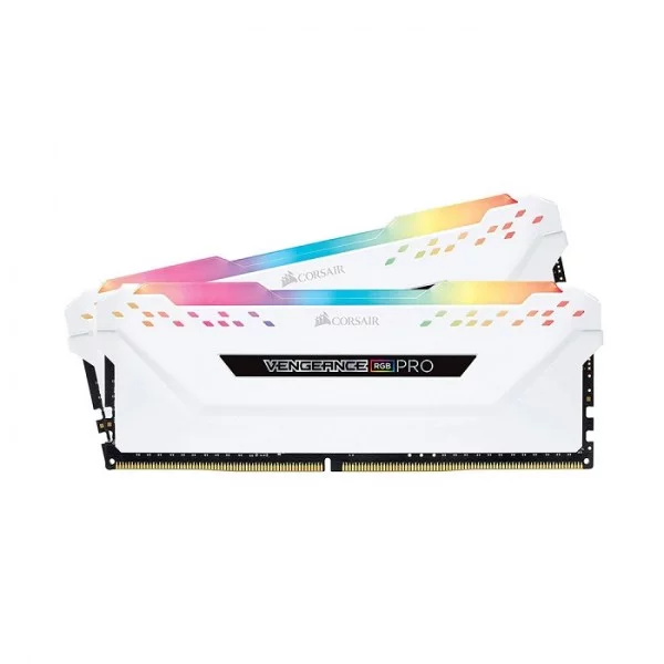 RAM CORSAIR VENGEANCE PRO RGB WHITE 16GB (2x8GB) DDR4 3200MHz – CMW16GX4M2E3200C16W