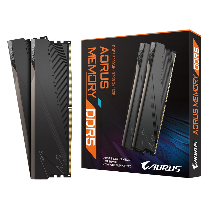 RAM GIGABYTE AORUS 32GB (16GB x2) DDR5 5200MHz – GP-ARS32G52D5