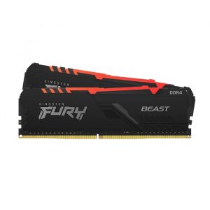 Ram Kingston Fury 32GB (2x 16GB) DDR4 3200MHz CL16 DIMM 1Gx8 Beast RGB – KF432C16BB1AK2/32
