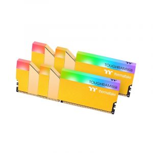 Ram Thermaltake TOUGHRAM RGB DDR4 3600MHz CL18 16GB (2x8GB) Metallic GOLD – RG26D408G X2- 3600C18A