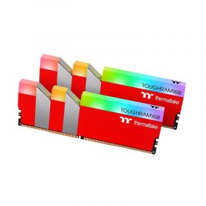 Ram Thermaltake TOUGHRAM RGB DDR4 3600MHz CL18 16GB (2x8GB) Racing RED – RG25D408G X2- 3600C18A