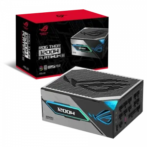 Nguồn Asus ROG Thor 1200W Platinum III (Màn hình OLED, 80 Plus Platinum , ARGB, ATX 3.1, PCIe 5.1)