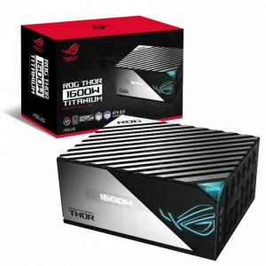 Nguồn Asus ROG Thor 1600W Titanium (Màn hình OLED, 80 Plus Titanium, ARGB, ATX 3.0,  PCIe 5.0)