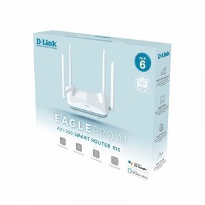 Router Wifi D-LINK AX1500 EAGLE PRO AI WIFI 6 Gigabyte Smart Router 2 băng tần R15