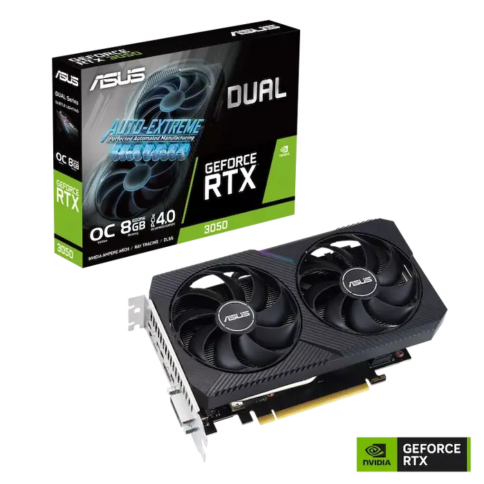 VGA ASUS Dual GeForce RTX 3050 V2 OC Edition 8GB GDDR6