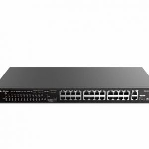 Switch RUIJIE Reyee RG-ES126S-LP V2 (24 Port PoE+ 10/100Base-X, 2 Port 10/100/1000Base-T) Rackmount Switch