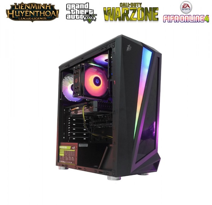 THKG-DIE HARD 102 (i3 10100F/ H410/ Ram 8GB/ GTX 1650 4GB/ SSD 120GB/ 450W/ DOS)