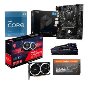 THKG GAME i3 10105F (i3 10105F/ H510/ Ram 16GB/ RX 6500 XT /550W/ DOS)