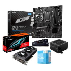 THKG GAME i3 13100F (i3 13100F/ B760/ Ram 16GB/ RX 6600/ 550W/ DOS)