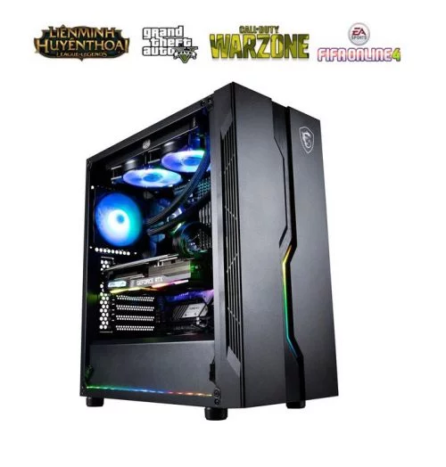 THKG-QUICK SILVER 104 (i5 10400F/ B460M/ GTX 1660S 6GB/ Ram 8GB/ SSD 256GB/ 650W/ DOS)