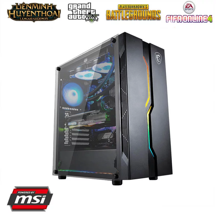 THKG-SUPER VENTUS 101 (i7 10700F/ B460M/ Ram 8GB/ GTX 1650 D6 6G/ SSD 256GB/ 500W/ DOS)