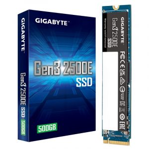 SSD Gigabyte 2500E 500GB M2 2280 NVMe Gen 3 – G325E500G (Read/Write 2300/1500 MB/s)