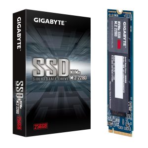 SSD Gigabyte 256GB M.2 2280 NVMe Gen3x4 – GP-GSM2NE3256GNTD (Read/Write 1700/1100 MB/s)