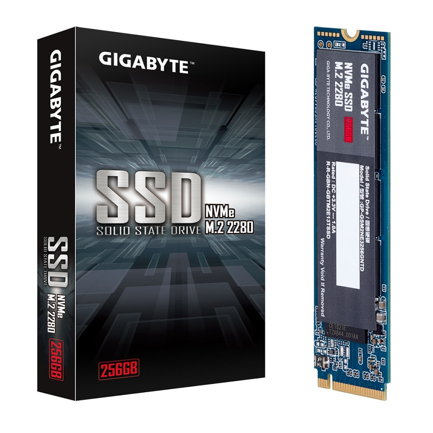 SSD Gigabyte 256GB M.2 2280 NVMe Gen3x4 – GP-GSM2NE3256GNTD (Read/Write 1700/1100 MB/s)
