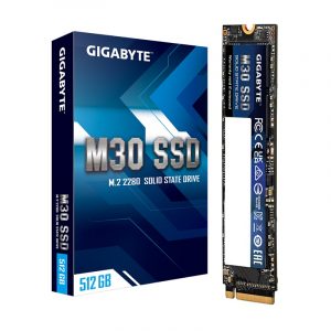 SSD Gigabyte 512GB M30 M2 NVMe Gen 3 – GP-GM30512G-G (Read/Write 3500/2600 MB/s)