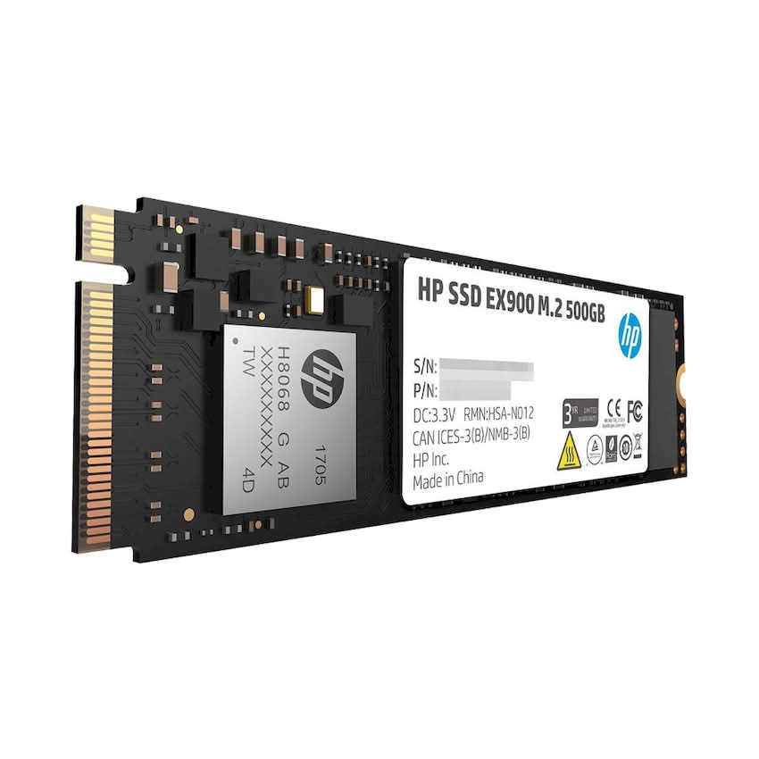 SSD HP EX900 500GB PCIe Gen3 x4 NVMe  –2YY44AA (Read/Write 2100/1500 MB/s, 200 TBW)