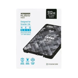 SSD Klevv Neo N610 512GB Sata 3 – K512GSSDS3-N61 (Read/Write: 560/520 MB/s, TLC Nand)
