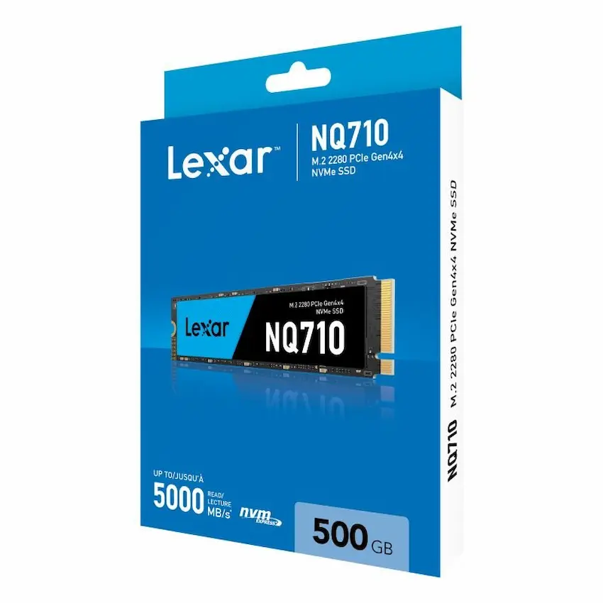 SSD Lexar NQ710 500GB M2 2280 PCIe Gen4x4 (Read/Write 5000/2600MB/s)
