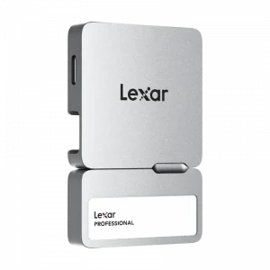 Ổ cứng di động SSD Lexar Professional Go 2TB with Hub (USB 3.2 Gen 2 Type-C ,Hub đi kèm, Read/Write 1050/1000 MB/s, Bạc)