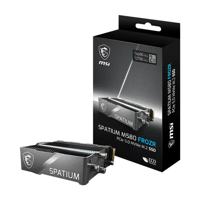 SSD MSI THKGATIUM M580 2TB FROZR PCIe Gen5x4 M.2 NVMe (Read/Write 13700/10300 MB/s, 3D Nand)