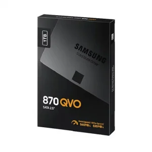 SSD Samsung 870 QVO 1TB SATA III – MZ-77Q1T0BW (2.5 inch SATA III, 4 bit MLC NAND, R/W 560MB/s – 530MB/s, 98K IOPS, 3D NAND 4 bit/ 360TBW)
