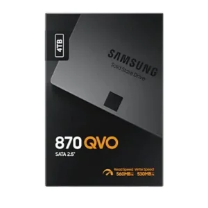 SSD Samsung 870 QVO 4TB SATA III – MZ-77Q4T0BW (2.5 inch SATA III, 4 bit MLC NAND, R/W 560MB/s – 530MB/s, 98K IOPS, 3D NAND 4 bit, 1440TBW)