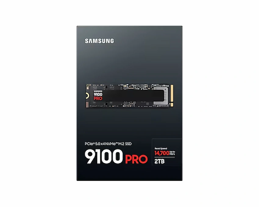 SSD SamSung 9100 PRO 2Tb PCIe Gen5x4 M2 NVMe (MZ-VAP2T0BW, R/W: 14700/13400 MB/s, V-Nand)