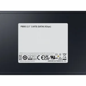 SSD Samsung PM893 3840GB 2.5 inch Sata 3 – MZ-7L33T800 (Read/Write: 550/520 MB/s, V-NAND TLC)