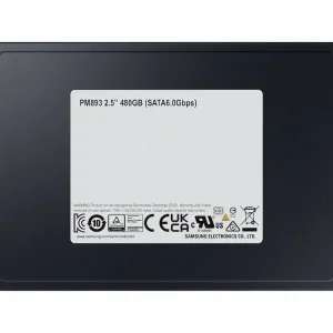 SSD Samsung PM893 480GB 2.5 inch Sata 3 – MZ-7L348000 (Read/Write: 550/520 MB/s, V-NAND TLC)