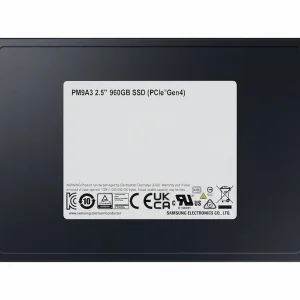 SSD Samsung PM9A3 960GB 2.5 inch U.2 PCIe Gen4 x4 – MZ-QL296000 (Read/Write: 6500/1500 MB/s)