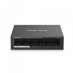 Switch POE Mercusys MS106LP (6 port 10/100M với 4 x cổng PoE+)