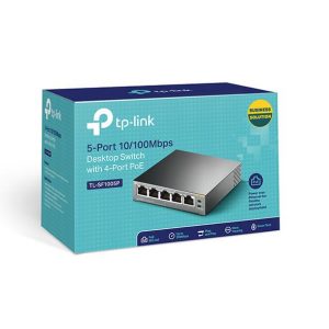 Switch POE Tp-Link TL-SF1005P – 5-Port 10/100Mbps Desktop Switch with 4-Port PoE