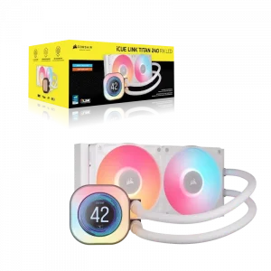 Tản nhiệt nước Corsair iCUE LINK TITAN 240 RX RGB LCD White – CW-9061025-WW