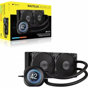 Tản nhiệt nước Corsair NAUTILUS 240 RS LCD Black – CW-9061031-WW (2.1 inch IPS LCD)