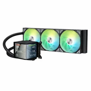 Tản nhiệt nước AIO TRYX PANORAMA 360 ARGB Black (LCD 6.5 inch, L-P360A-AS3M-G1K)
