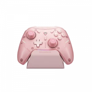 Tay cầm chơi game Machenike G5 Pro Max White / Pink ( Có dây/2.4G Wireless/Bluetooth 5.0)