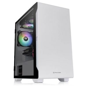 Case Thermaltake S100 TG Micro Chassis White – CA-1Q9-00S6WN-00