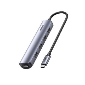 Thiết bị mở rộng USB Type C to HDMI 4K kèm Hub 4 cổng USB 3.0 Ugreen 20197
