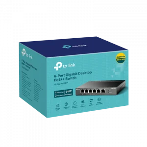 Switch TP-Link TL-SG1006PP (6-Port Gigabit, 3-Port PoE+, 1-Port PoE++, Desktop Switch)