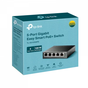 Switch TP-Link TL-SG105MPE (5-Port Gigabit, 4-Port PoE+, Easy Smart Switch)
