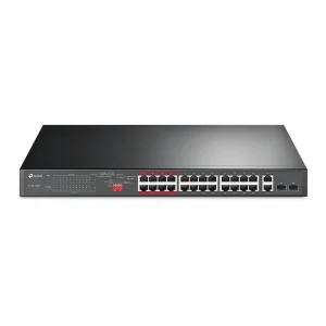 Switch TP-Link TL-SL1226P (24-Port 10/100Mbps, 2-Port Gigabit, Unmanaged PoE+ Switch)