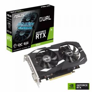 VGA ASUS Dual GeForce RTX 3050 OC Edition 6GB GDDR6 (DUAL-RTX3050-O6G)