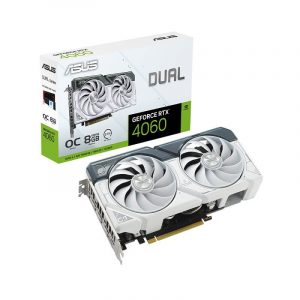 VGA ASUS Dual GeForce RTX 4060 White OC Edition 8GB GDDR6 (DUAL-RTX4060-O8G-WHITE)