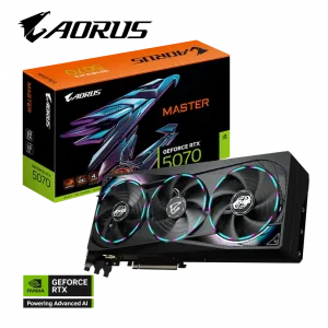 VGA Gigabyte AORUS GeForce RTX 5070 MASTER 12G (GV-N5070AORUS M-12GD)