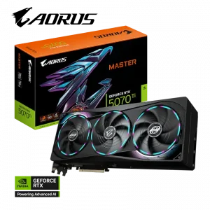 VGA Gigabyte AORUS GeForce RTX 5070 Ti MASTER 16G (GV-N507TAORUS M-16GD)