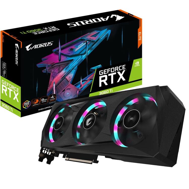 VGA GIGABYTE AORUS GEFORCE RTX 3060 Ti ELITE 8G (GV-N306TAORUS E-8GD)