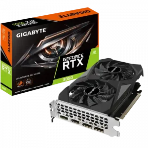 VGA GIGABYTE GeForce RTX 3050 WINDFORCE OC V2 6GB GDDR6 (GV-N3050WF2OCV2-6GD)