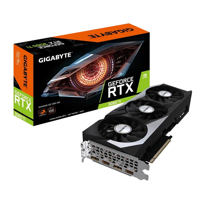 VGA Gigabyte GeForce RTX 3060 Ti GAMING OC D6X 8G (GV-N306TXGAMING OC-8GD)