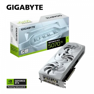 VGA Gigabyte GeForce RTX 5070 Ti EAGLE OC ICE SFF 16G (GV-N507TEAGLEOC ICE-16GD)