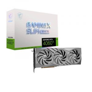 VGA MSI GeForce RTX 4060 Ti GAMING X SLIM WHITE 16G